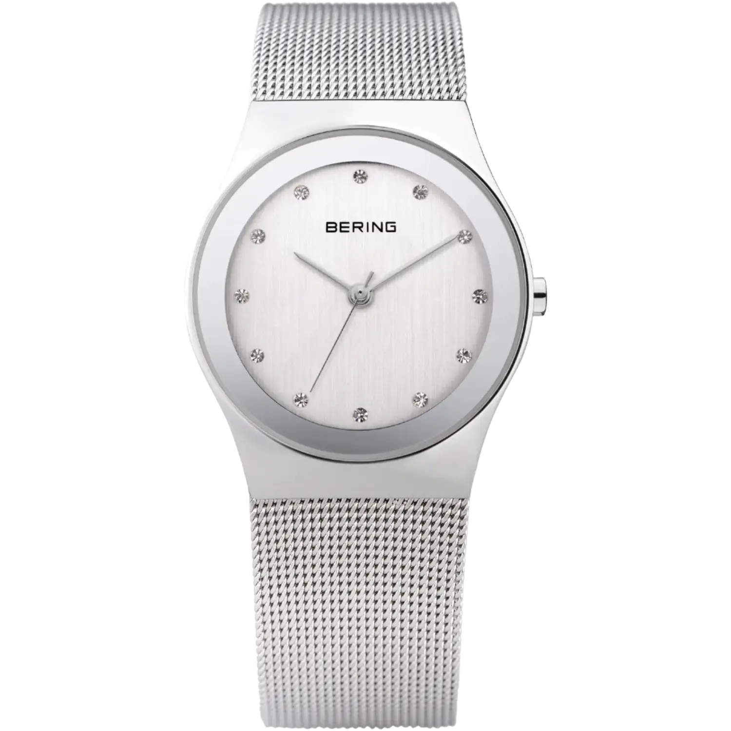 Classic dameur - Sølv/hvid fra Bering