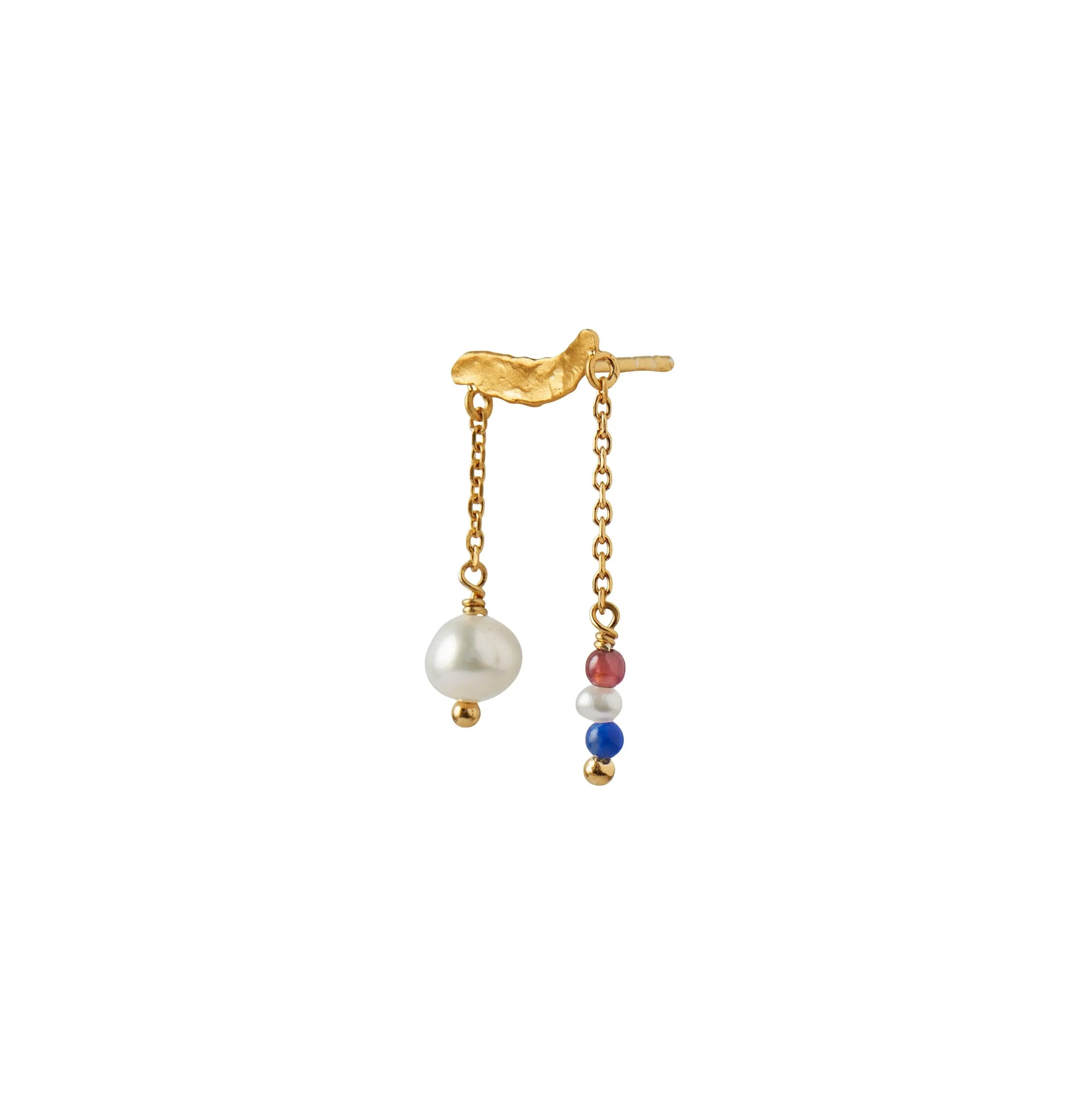 Petit gold splash chains & french kiss øreringe - Forgyldt fra Stine A Jewelry