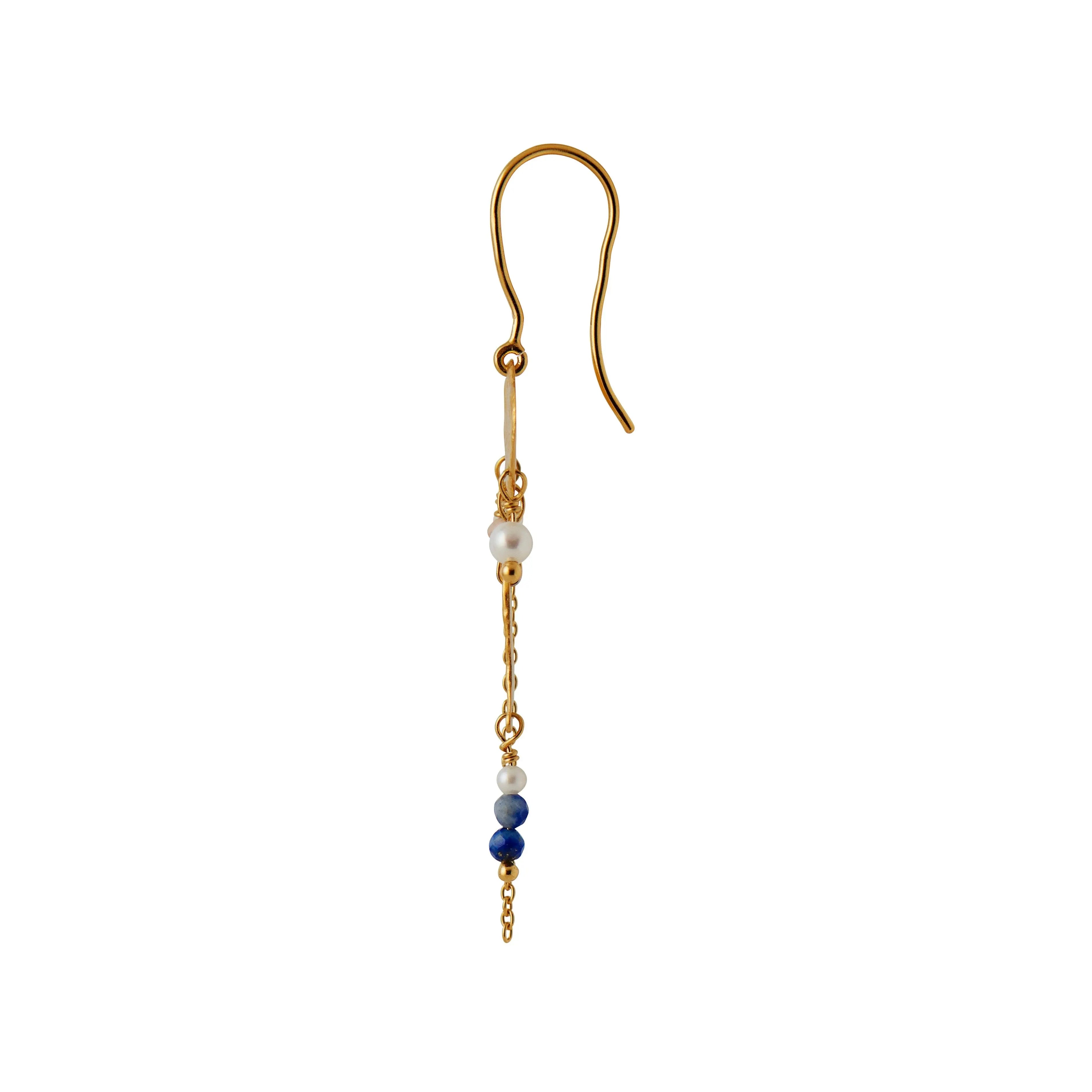 Long gold splash chains & color pop ørering - Forgyldt fra Stine A Jewelry