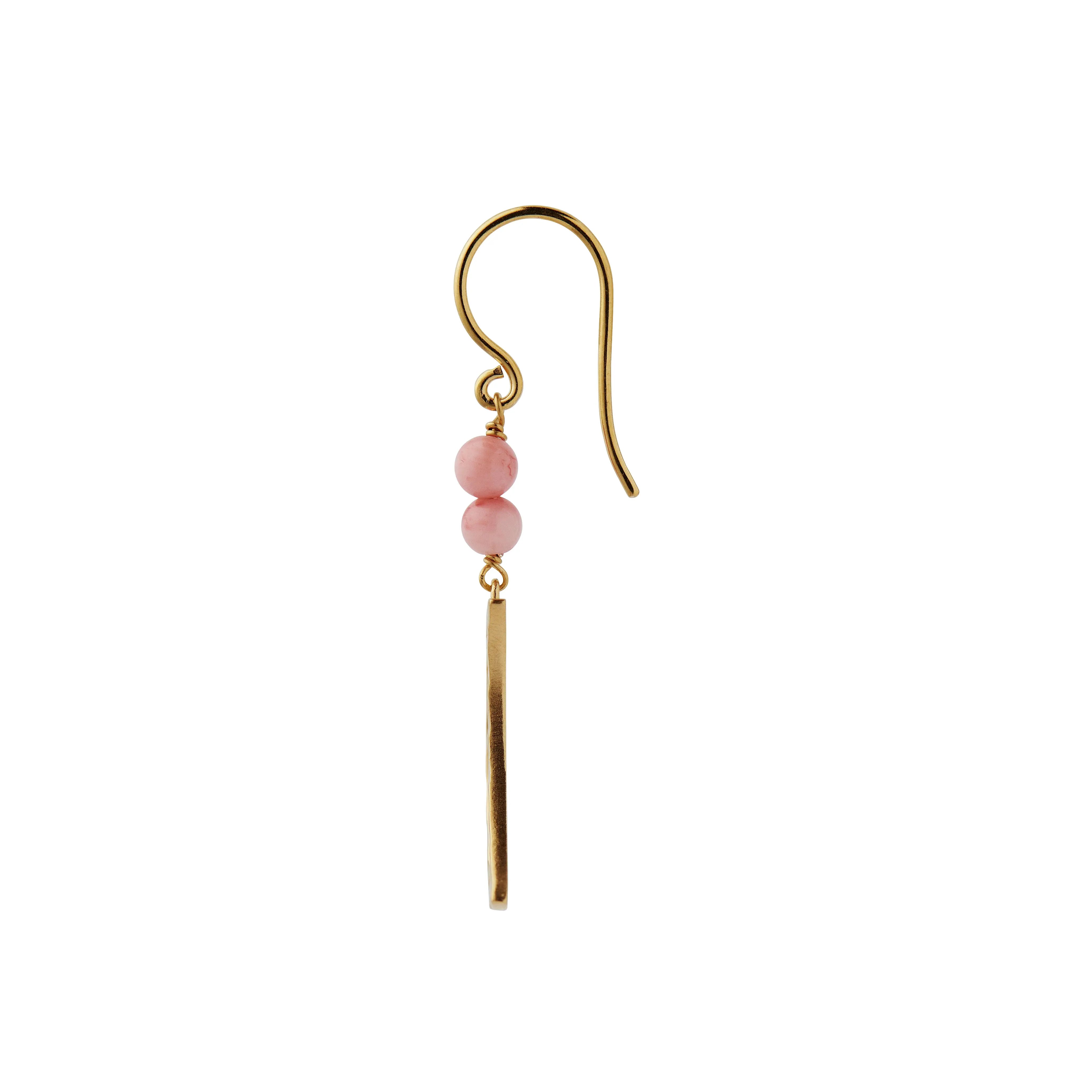 bella moon earring with coral fra Stine A Jewelry