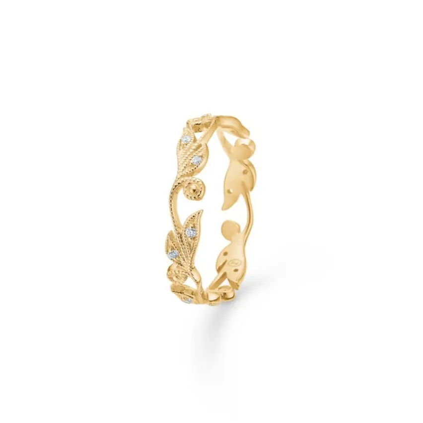 Poetry Small Flower ring - 14 kt. Guld fra Mads Z Gold Label