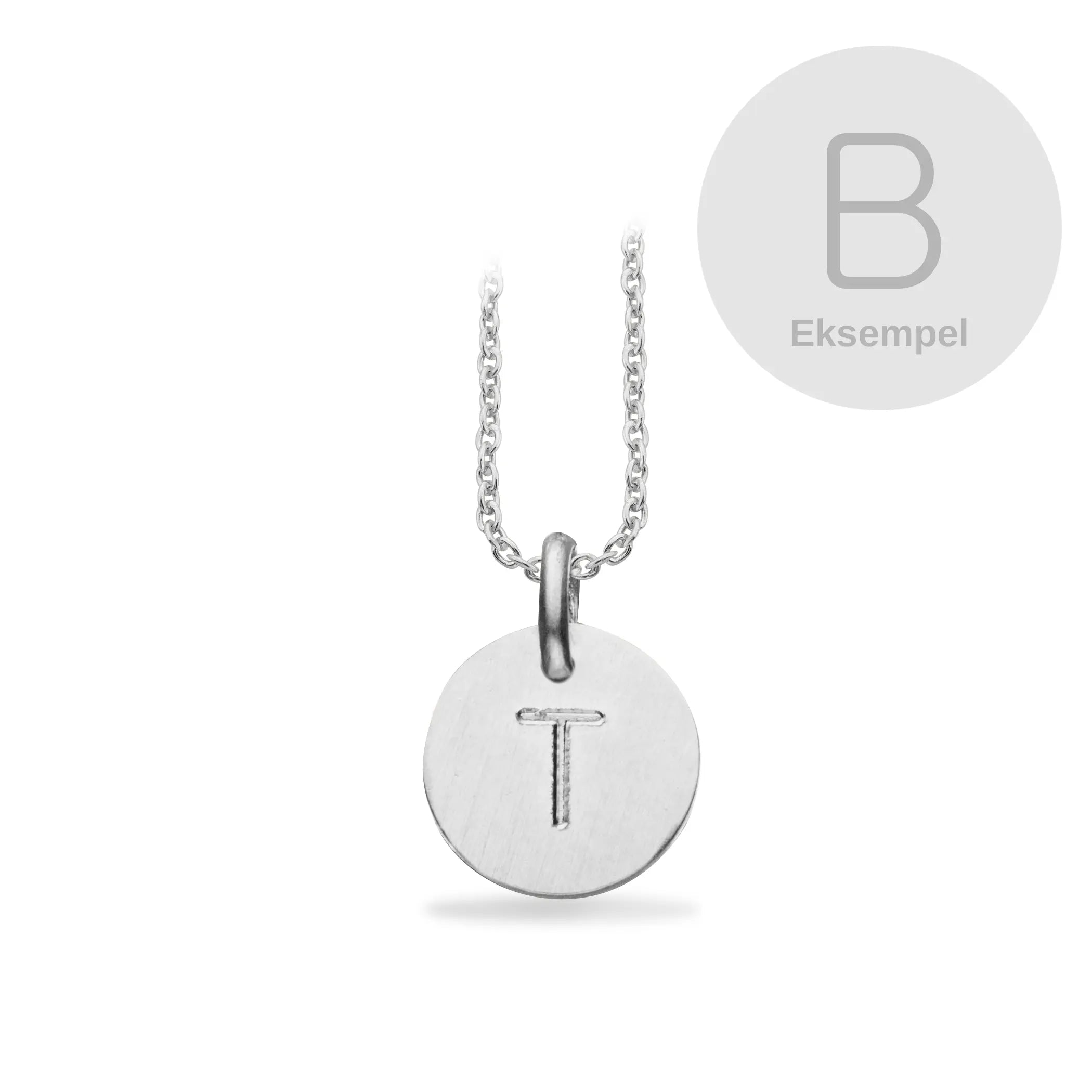 #TagMe halskæde m. B-vedhæng - Sølv fra Scrouples Jewellery