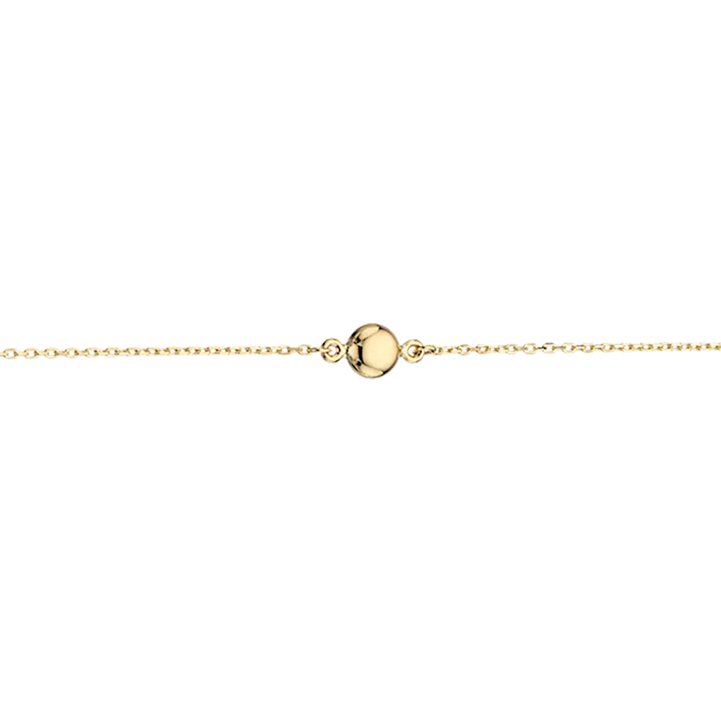 Armbånd m. halvkugler - 8 kt. Guld fra Scrouples Jewellery