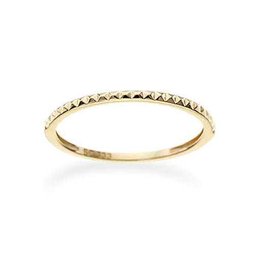 Facetteret ring - 8 kt. Guld fra Scrouples Jewellery
