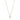 Marguerit collier m. hjerte 1x5 mm - Forgyldt fra Lund Copenhagen