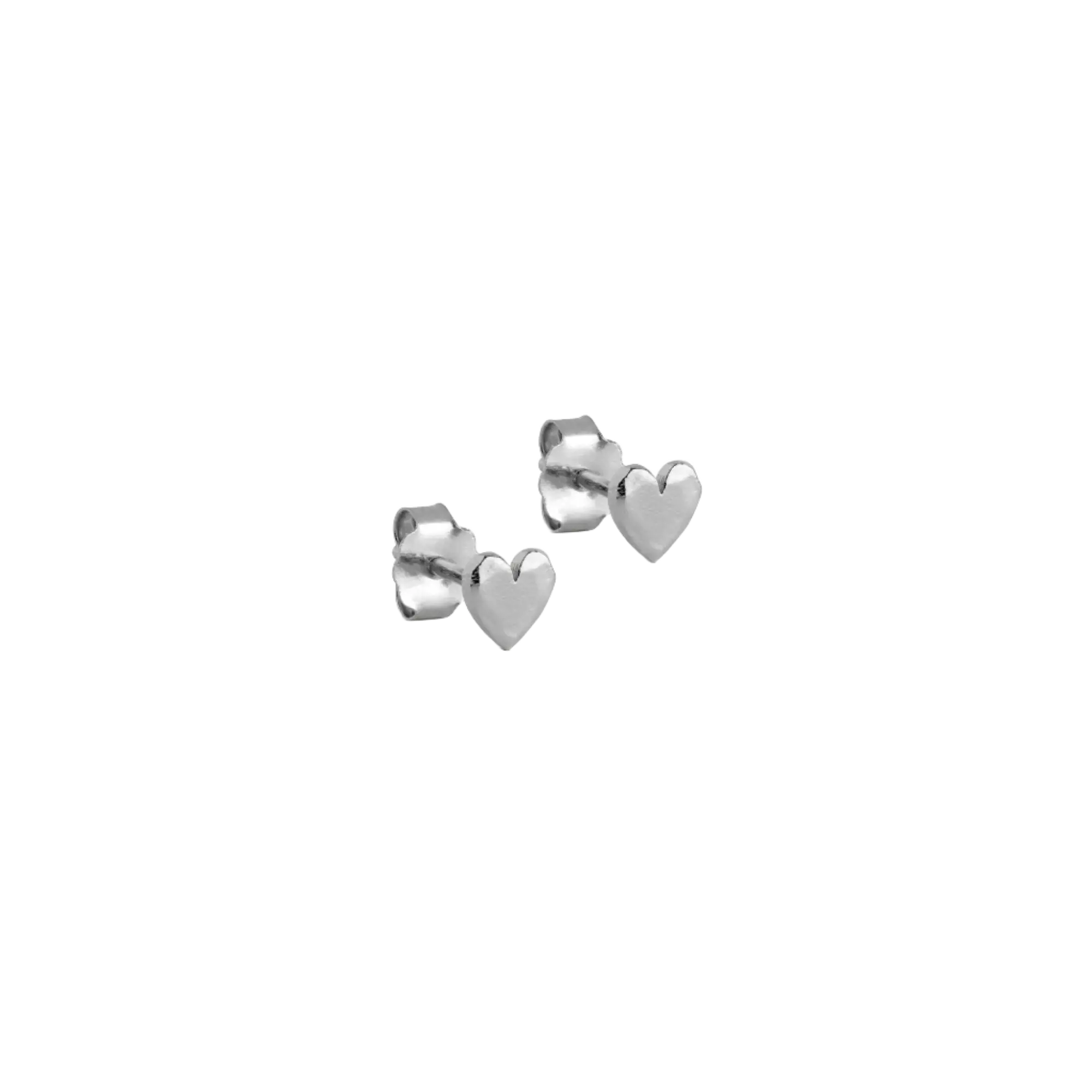 Heart Øreringe - Sølv fra Enamel