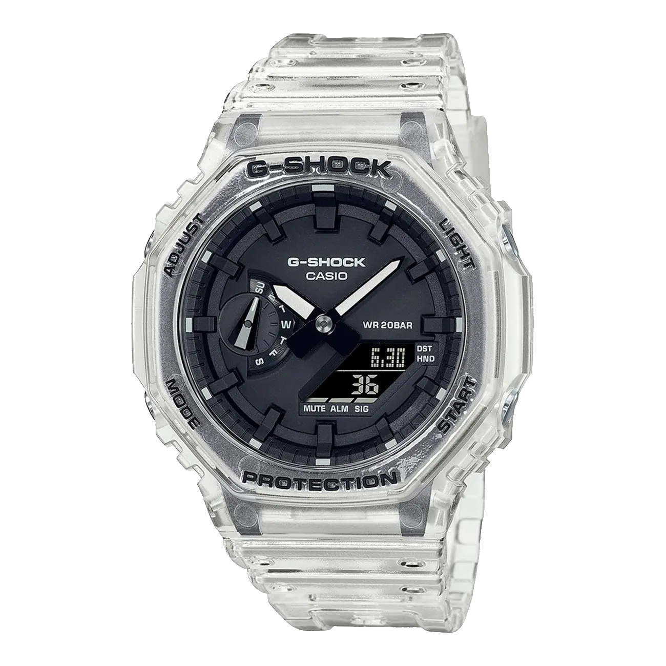 G-Shock Basic Ur - Transparent/Sort fra Casio