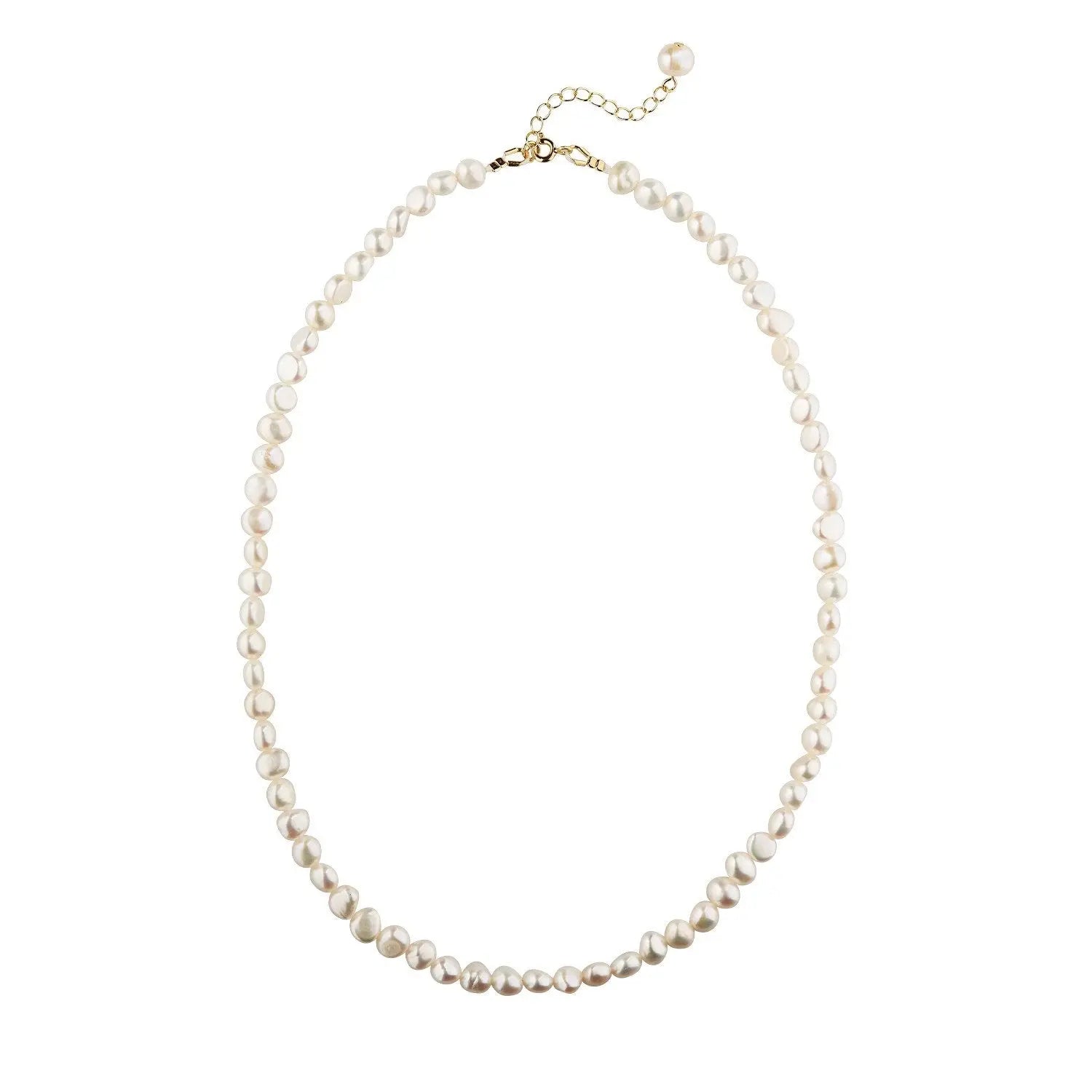 Pearl Basic halskæde - Forgyldt fra Lush Lush Jewelry