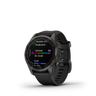 fenix 7S Sapphire Sol,Carbon Gray DLC Ti w/ith Blk Band,EMEA fra Garmin
