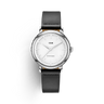 The Statesman - White Dial with Black Strap fra ODE