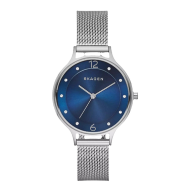 Anita ur - Sølv/blå fra Skagen