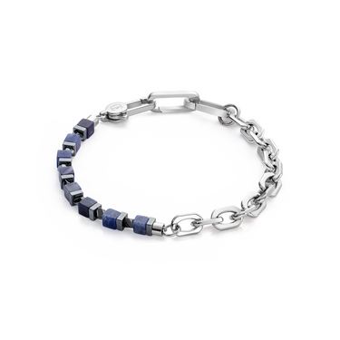 Armbånd Sodalit/Hæmatit Stål