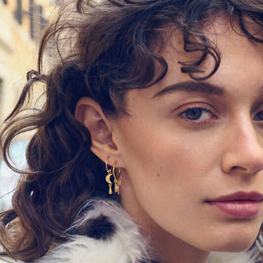 Tamina Earrings - Forgyldt