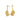 Gerda Earrings - Forgyldt