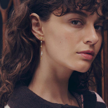 Minna Earrings - Forgyldt