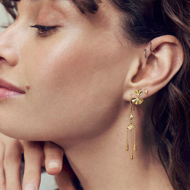 Odile Earrings - Forgyldt
