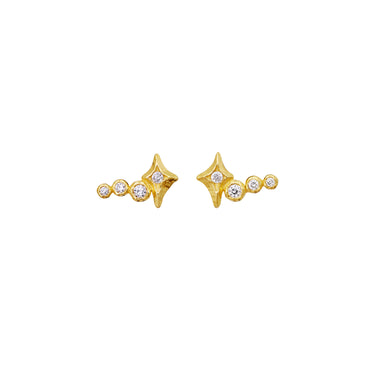 Minna Earrings - Forgyldt