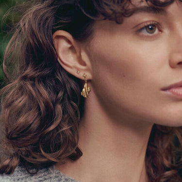 Sylfide Earrings - Forgyldt