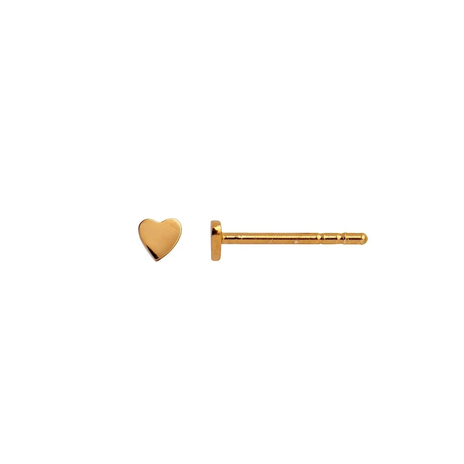 Petit Love Heart Ørestik - Forgyldt fra Stine A Jewelry