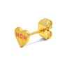 Heart Mom Pink Ørestik - Forgyldt fra LULU Copenhagen