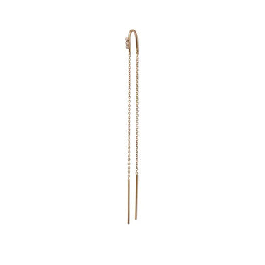 Three Dots Double Chain Ørekæde - Forgyldt fra Stine A Jewelry