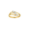 Snoet Tria guldring  - 8 kt. Guld fra Gold Essentials