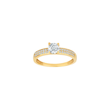 Ring med zirkonia - 8 kt guld