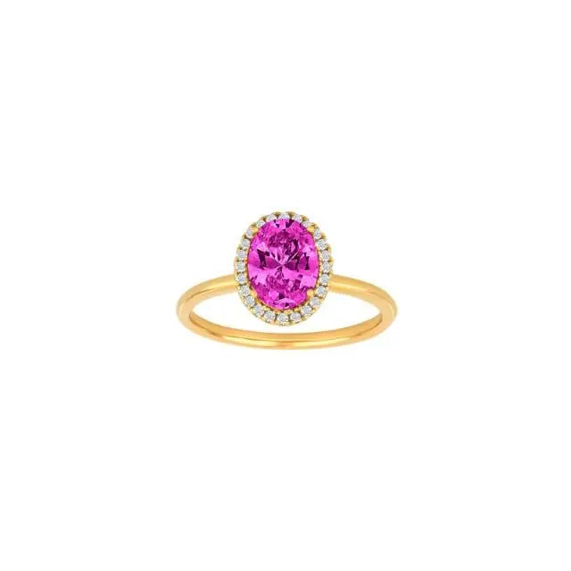 Millenor Ring - Forgyldt/Pink fra Joanli Nor