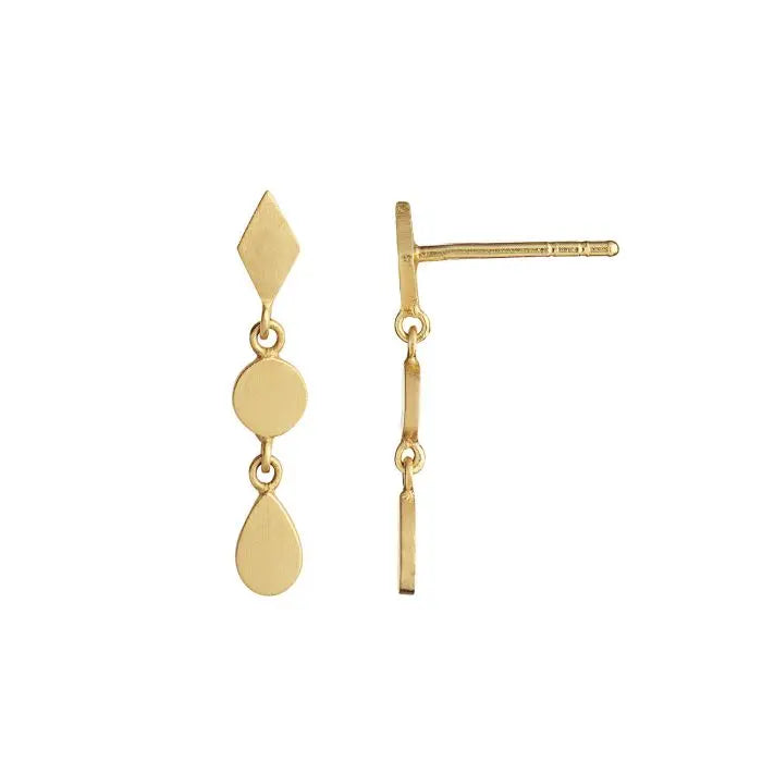 Dangling Petit Silhouettes - Forgyldt fra Stine A Jewelry