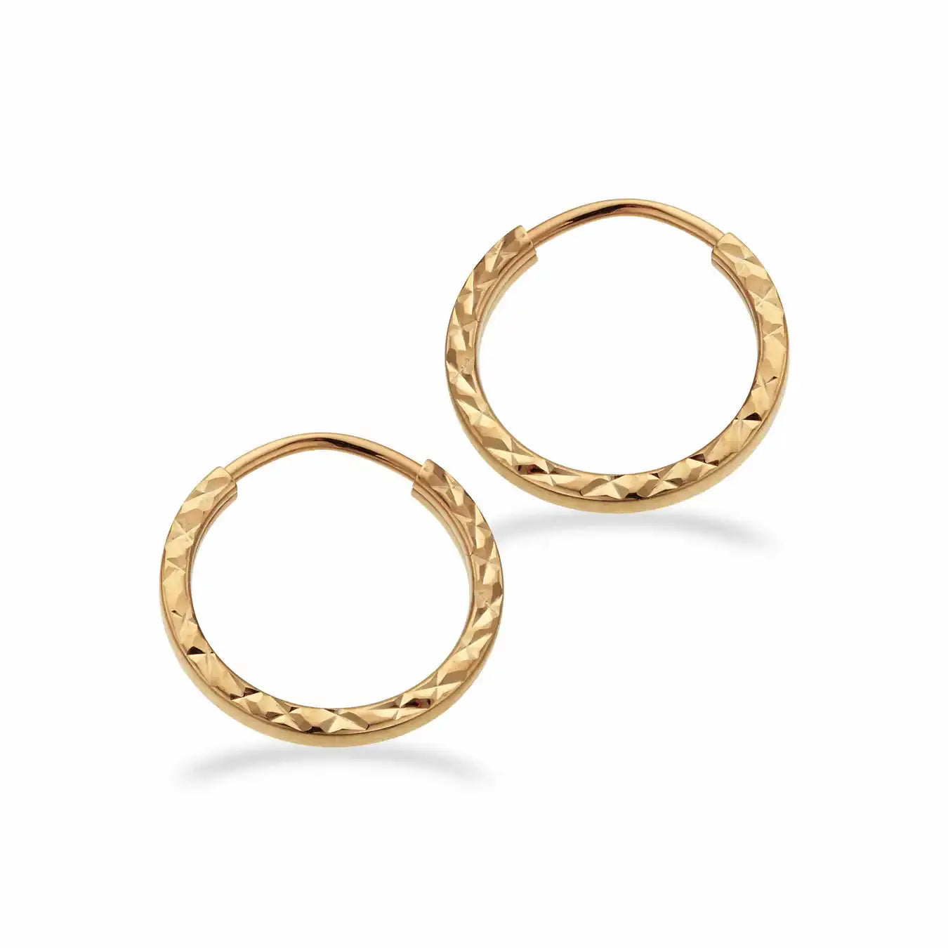 Facet creol - 8 kt. Guld fra Scrouples Jewellery