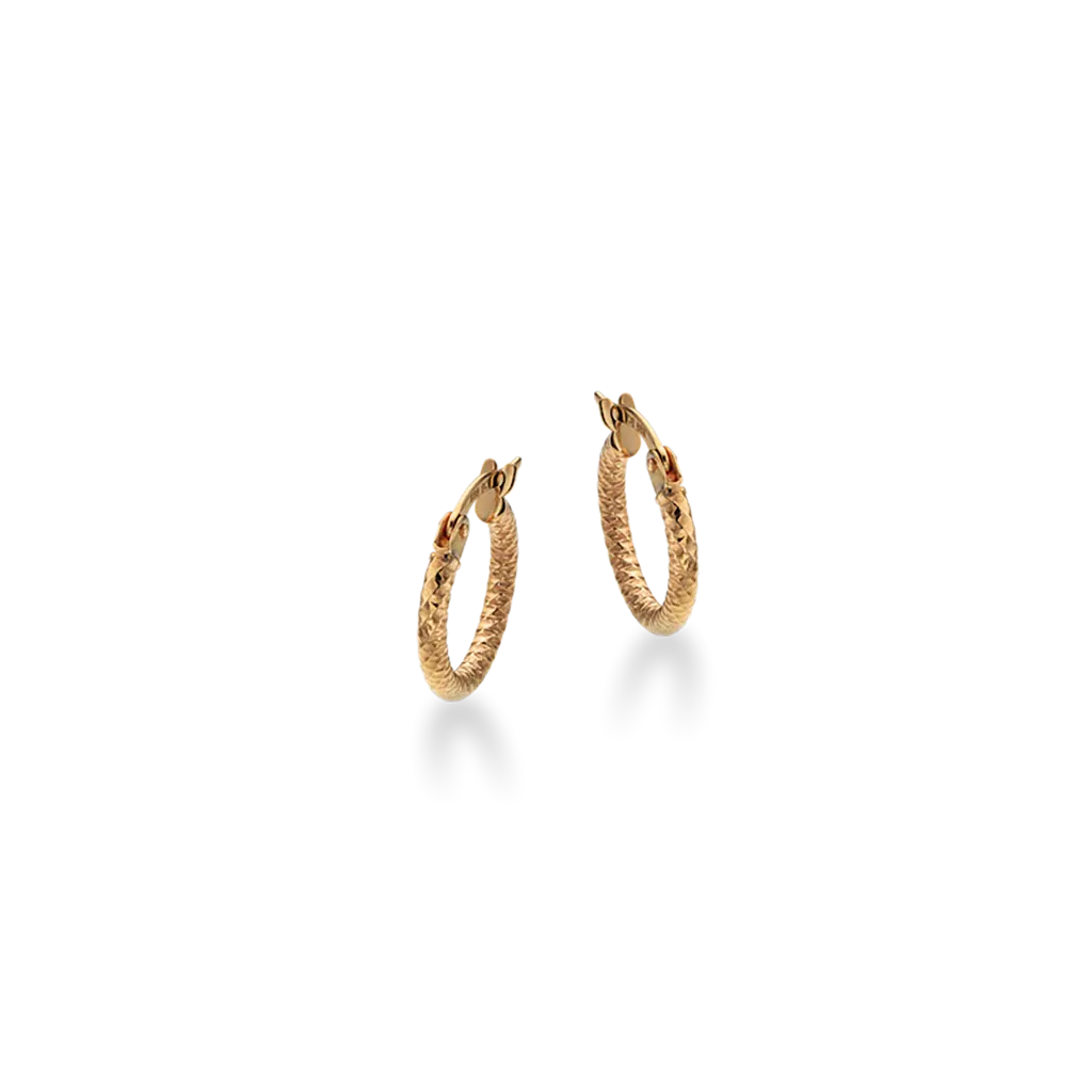 Snoet creol - 8 kt. Guld fra Scrouples Jewellery