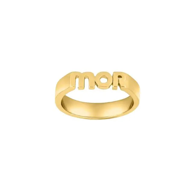 Statement Mor Ring - Forgyldt fra Nordahl Jewellery