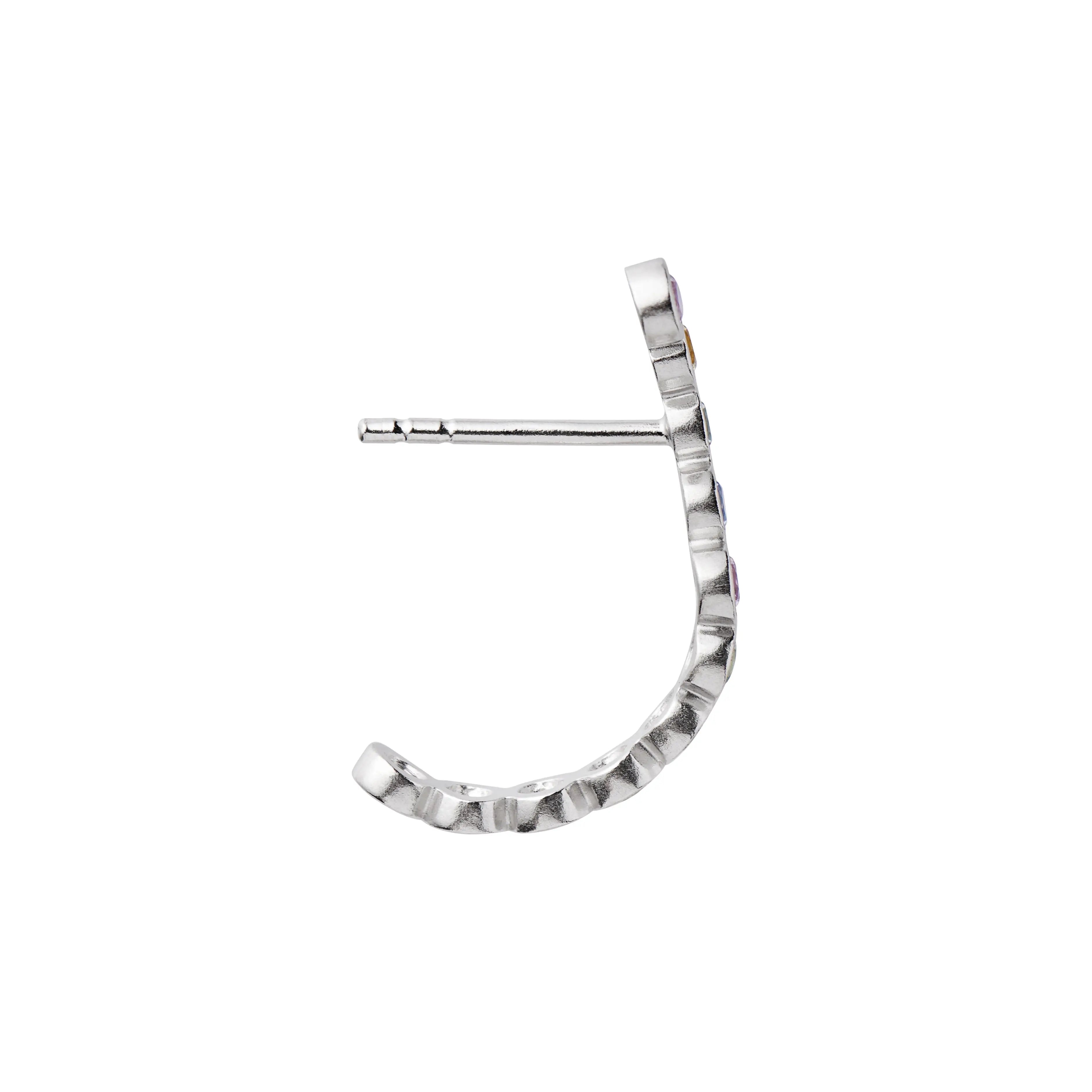 Candy Sparkle Hugging Creol Left - Sølv fra Stine A Jewelry