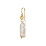 Long Baroque Pearl Peach Sorbet Ørering - Forgyldt fra Stine A Jewelry