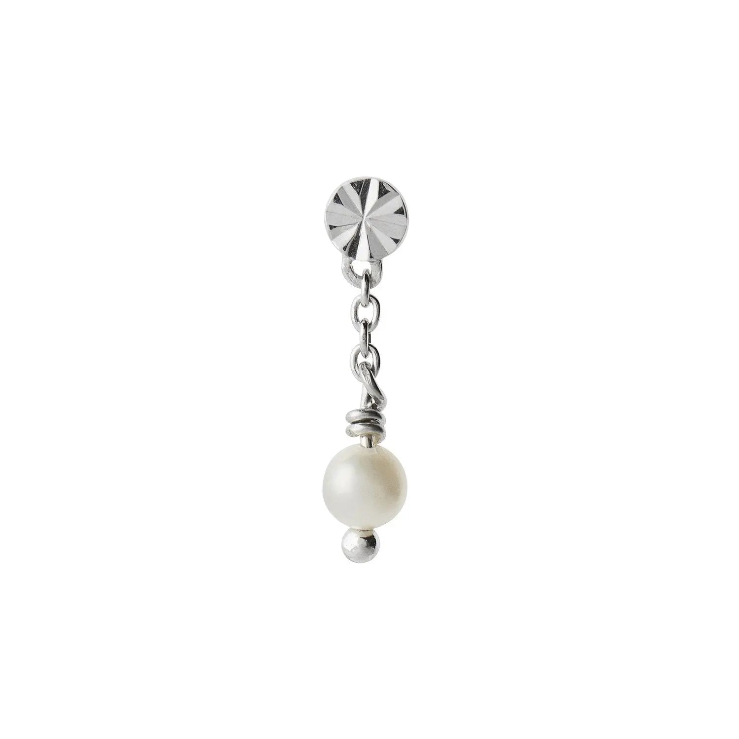 Tres Petit Etoilie ørering w/pearl ørering - Sølv fra Stine A Jewelry