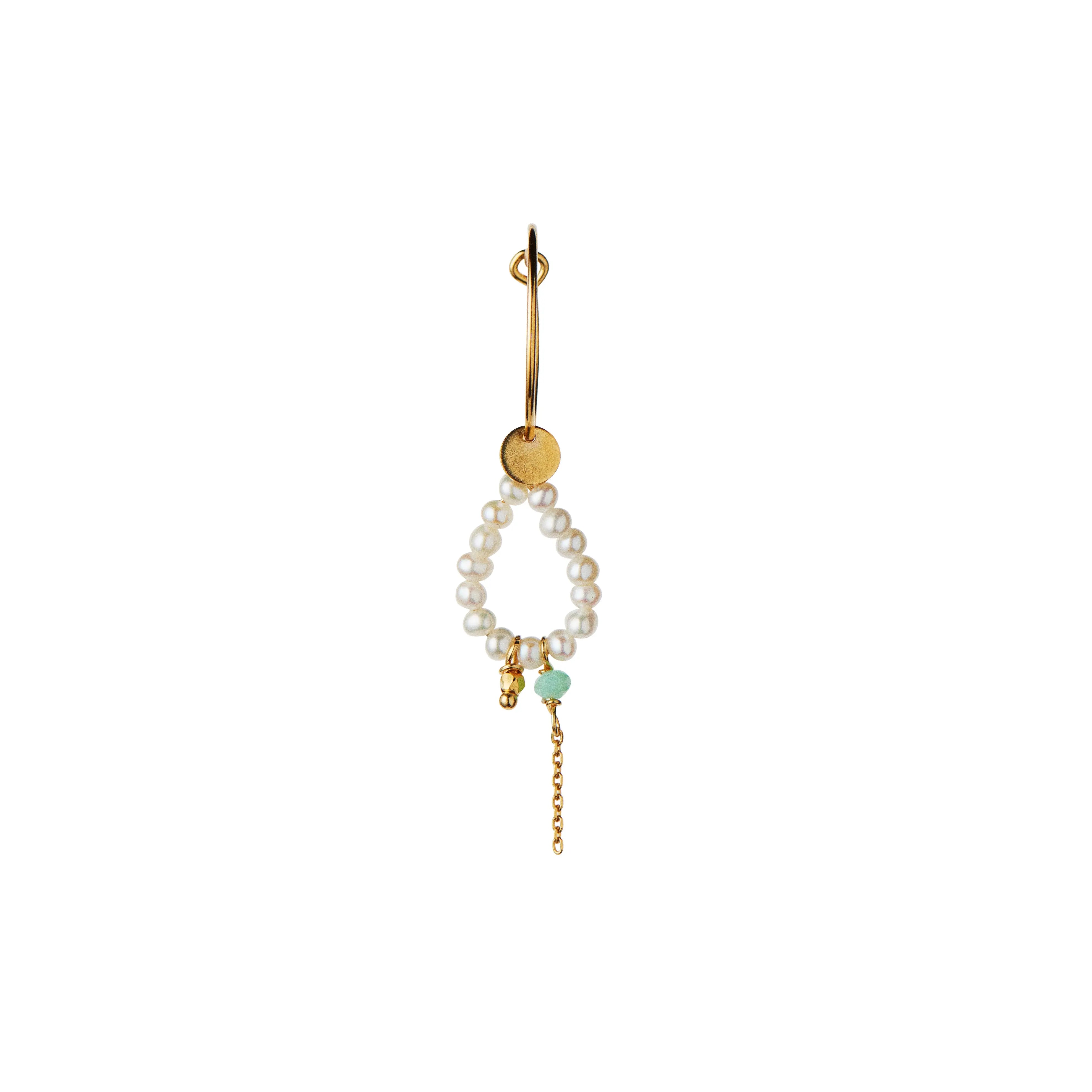 Heavenly Pearl Dream hoop - Forgyldt fra Stine A Jewelry