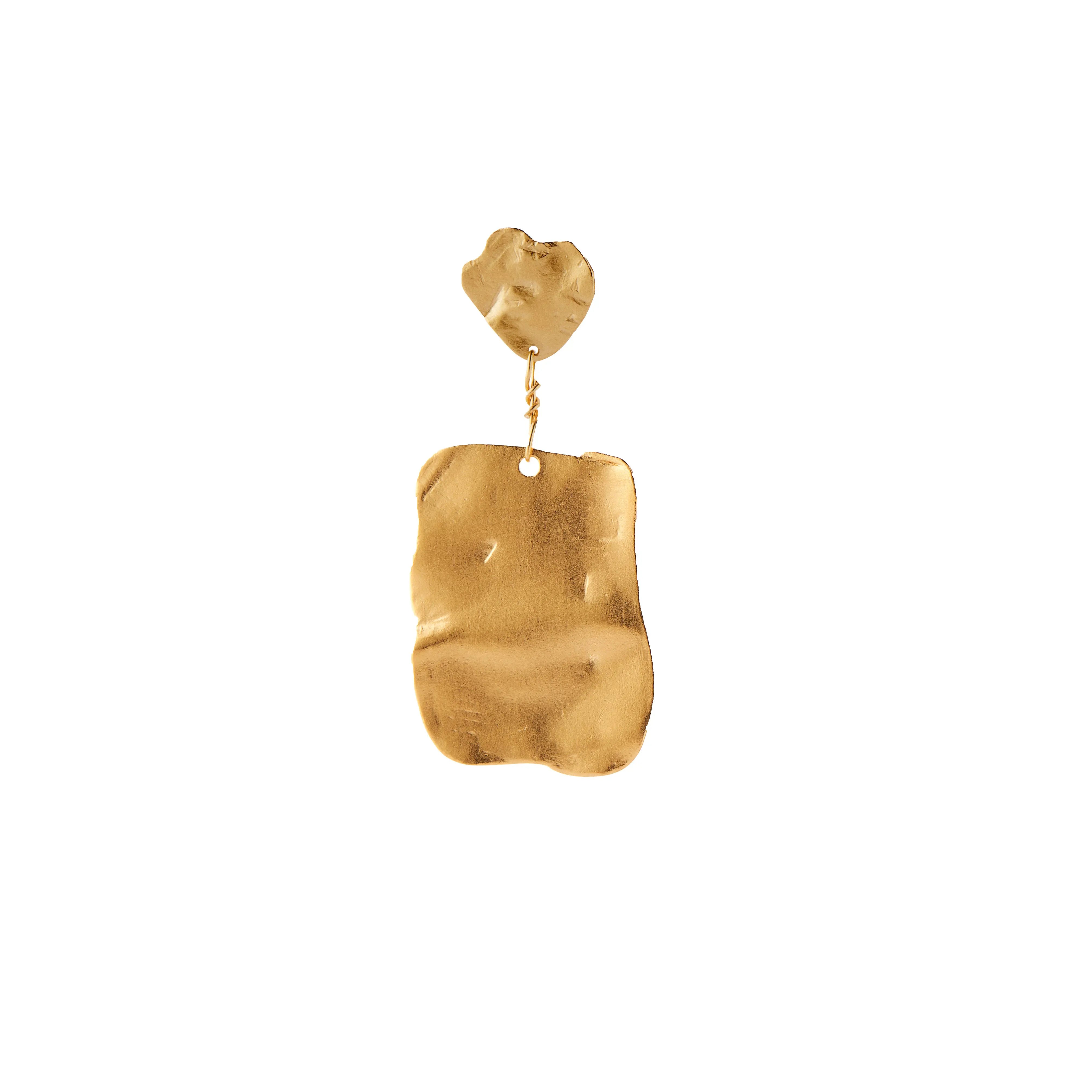 Golden Reflection Ørering - Forgyldt fra Stine A Jewelry