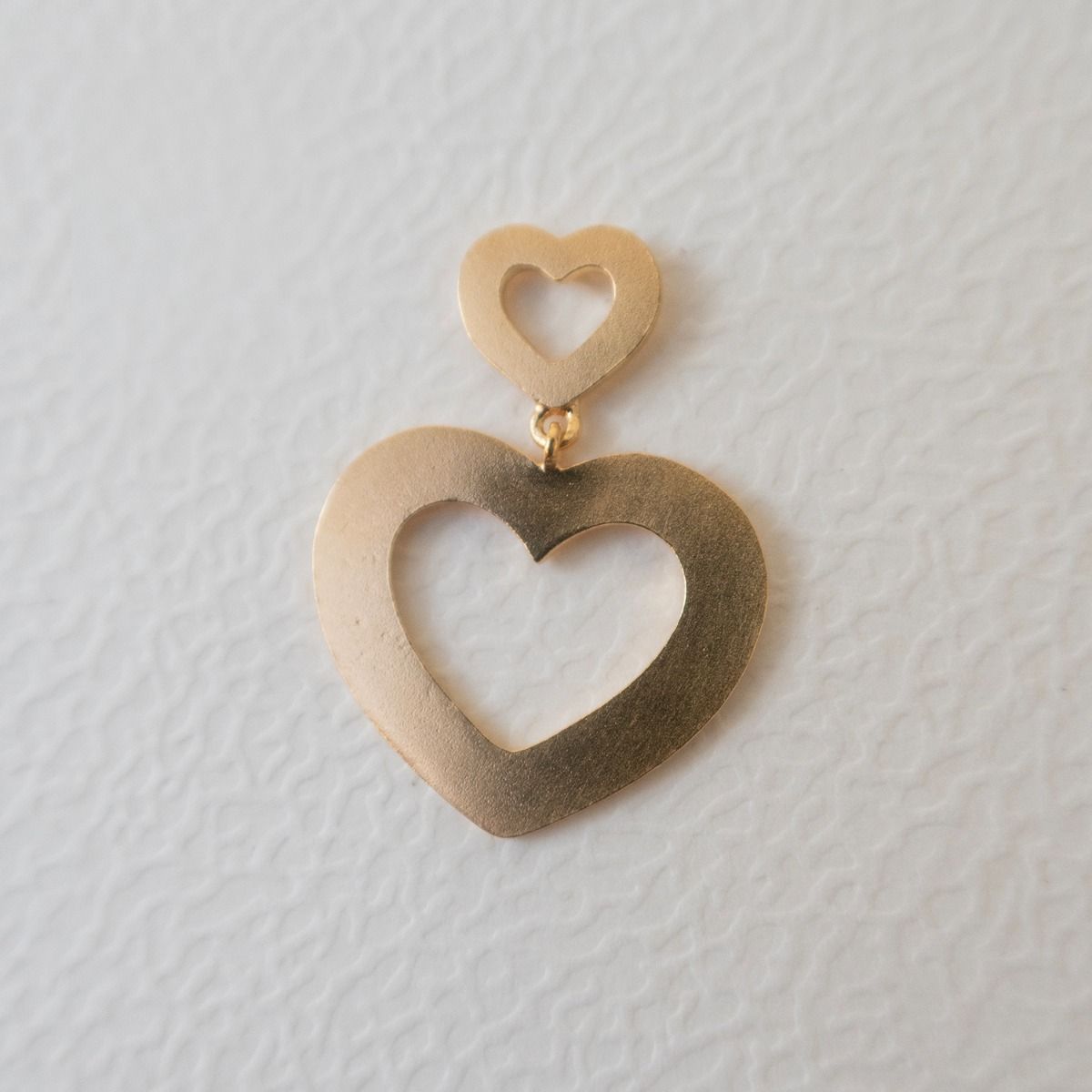 My Open Love Hearts Ørering - Forgyldt