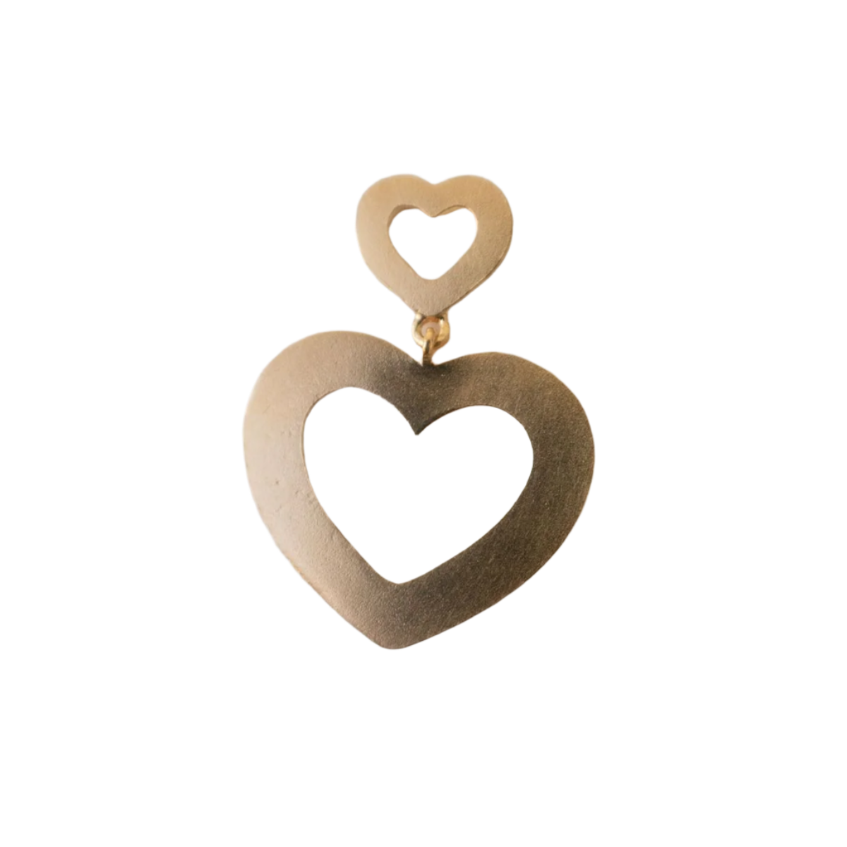 My Open Love Hearts Ørering - Forgyldt