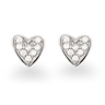 Ørepynt hjerte zir. sølv fra Scrouples Jewellery