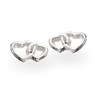 Ørepynt dobbelthjerte - Sølv fra Scrouples Girls