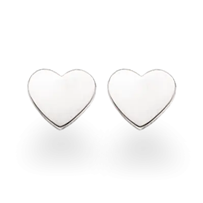 Ørepynt hjerte - Sølv fra Scrouples Jewellery