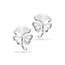 Kløver ørestik m. zirkoner - Sølv fra Scrouples Jewellery