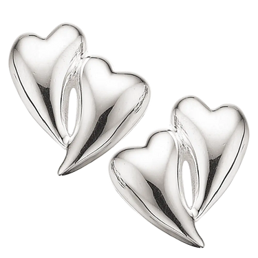 Ørestikker m. hjerter - Sølv fra Scrouples Jewellery