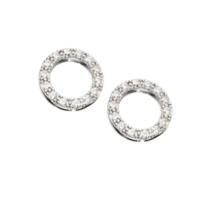 SoHo cirkel ørestik - Sølv fra Scrouples Jewellery
