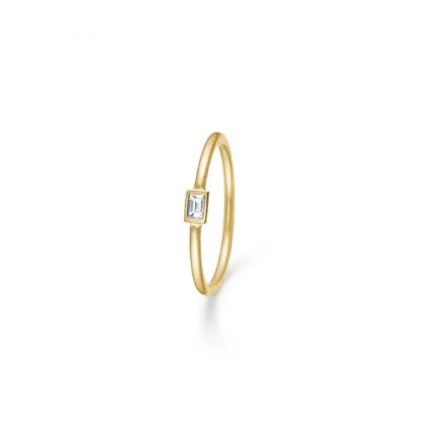 Diamond Baguette ring - 14 kt. Guld fra Mads Z Gold Label