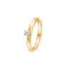 Romeo &amp; Juliet Ring m. 0,10 ct.W.SI - 14kt. Guld fra Mads Z Gold Label