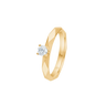 Romeo &amp; Juliet Ring m. 0,20 ct.W.SI - 14kt. fra Mads Z Gold Label