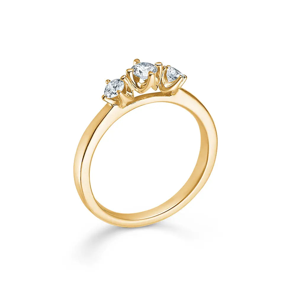 Crown Trinity Ring 0,34 ct. - 14 kt. Guld fra Mads Z Crown