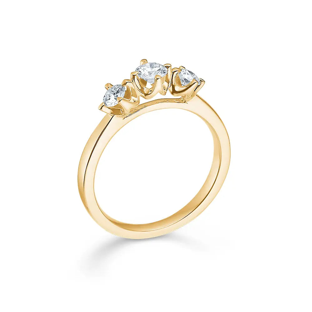 Crown Trinity Ring 0,56 ct. - 14 kt. Guld fra Mads Z Crown
